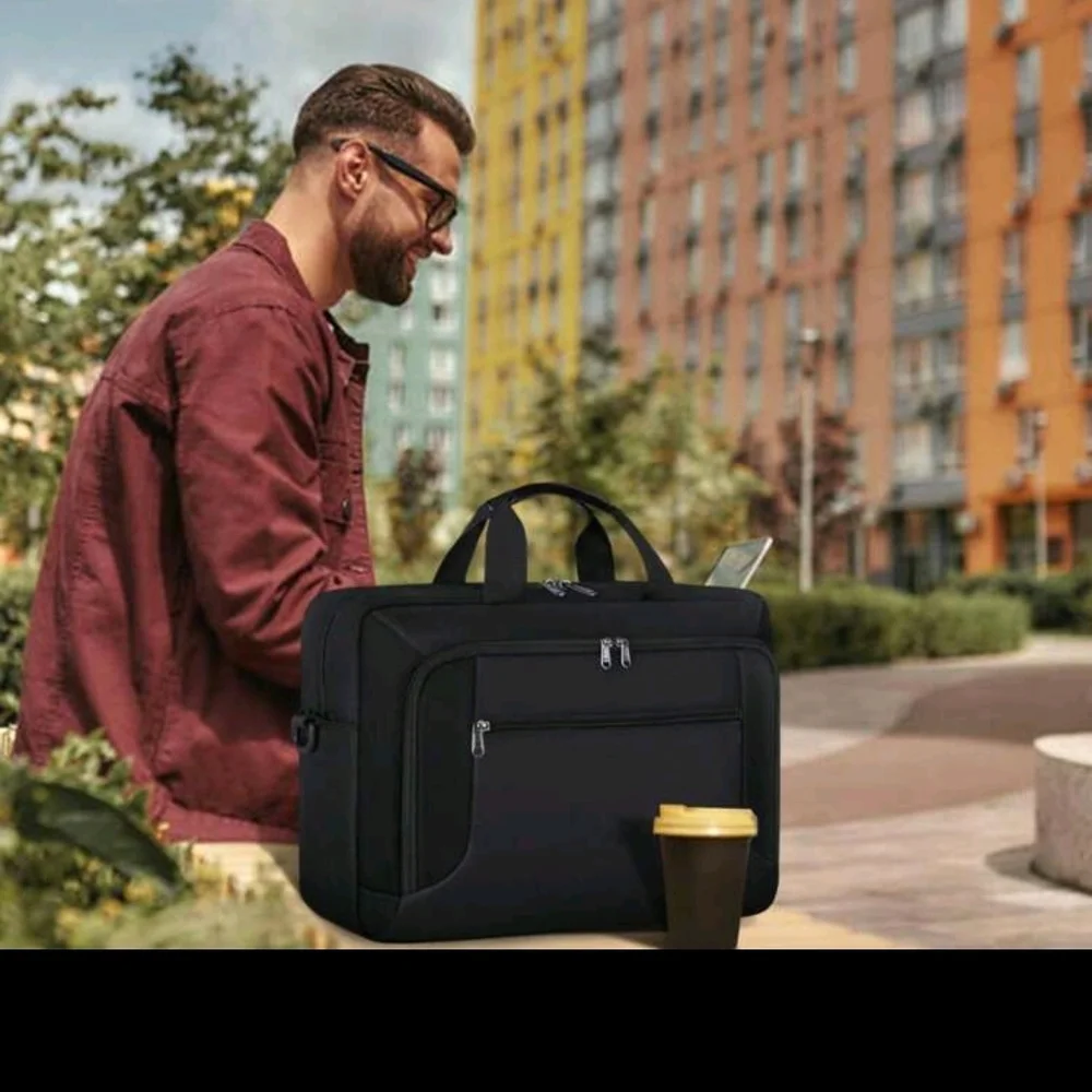 Black Men's Laptop Bag